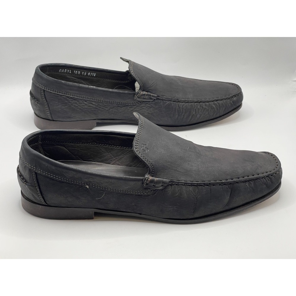 Donald J Pliner Men's Daryl Loafers Shoes Size 10.5 M Black Casual Made In Italy